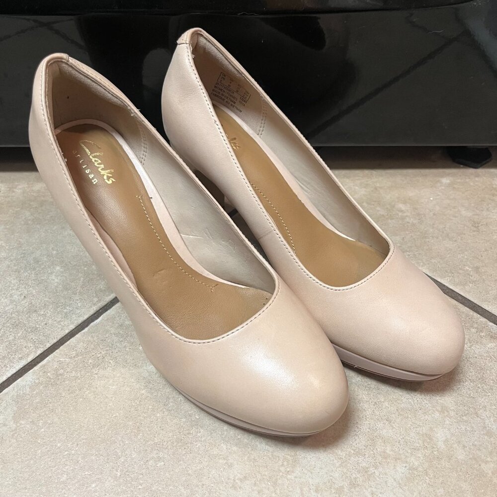 Clarks Ballerina Pink Heels